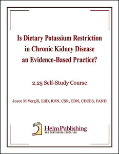 Is Dietary K Restriction in CKD an Evidence-Based Practice?